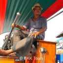 A boat driver ready to take tourists on Bangkok canal tour