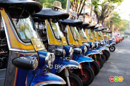 Using tuk tuks in Bangkok is a fun way to explore the city on our private Bangkok tours by local transport.