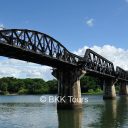 The famous Bridge over the River Kwai. Visit it on our private tour from Bangkok to Kanchanaburi.