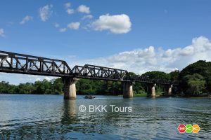Visit Bridge on the River Kwai on a tour from Bangkok to Kanchanaburi. The bridge is part of the infamous Death Railway constructed during 2nd World War.