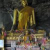 Buddha image in Krasae cave along the Kwai river in Kanchanaburi
