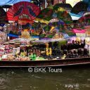 A boat selling souvenirs at Damnoen Saduak floating market
