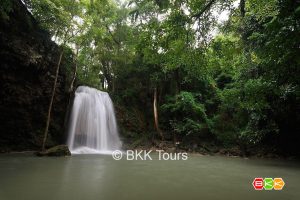 Visit Erawan waterfalls on a tour from Bangkok to Kanchanaburi. Enjoy a nice nature walk to reach the 7th level, some levels are great for a swim too.