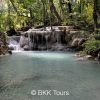 Waterfall at Erawan National Park in Kanchanaburi