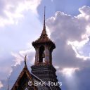 The bell at Wat Phra Kaew's belfry rings once a year on New Year's Day