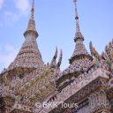 Traditional Thai architectural features with Chinese influence at Wat Phra Kaew
