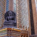 Traditional Thai art and architecture at Wat Phra Kaew