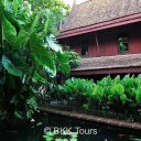 Traditional Thai house of Jim Thompson surrounded by green and serene environment