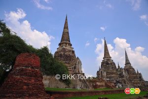 Visit Wat Phra Sri Sanphet on a tour from Bangkok to Ayutthaya. A very impressive site that was the royal temple when Ayutthaya was the capital of Siam.