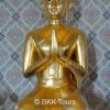 Image of one of Lord Buddha's disciples at Wat Traimit, the golden Buddha temple in Bangkok. Visit it with our tour guide on our private tours in Bangkok.