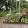 Fishermen on Chao Phraya river to Ayutthaya