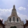 Wat Arun, or the Temple of Dawn, on the bank of Chao Phraya river after renovation in 2017