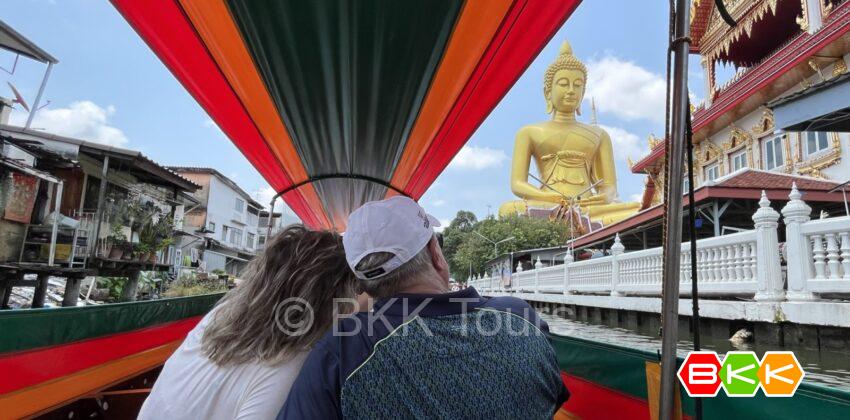 Long tailed boat on our private tour in Bangkok